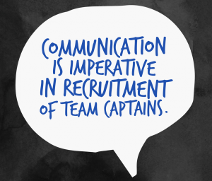 Communication is key in team recruitment